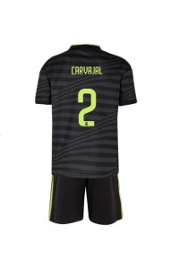 Fotbalové Dres Real Madrid Daniel Carvajal #2 Dětské Třetí Oblečení 2022-23 Krátký Rukáv (+ trenýrky)